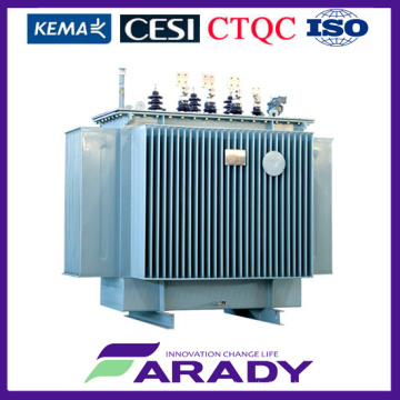 Transformador de 1500 kVA Transformador de potência imerso a 3 fases